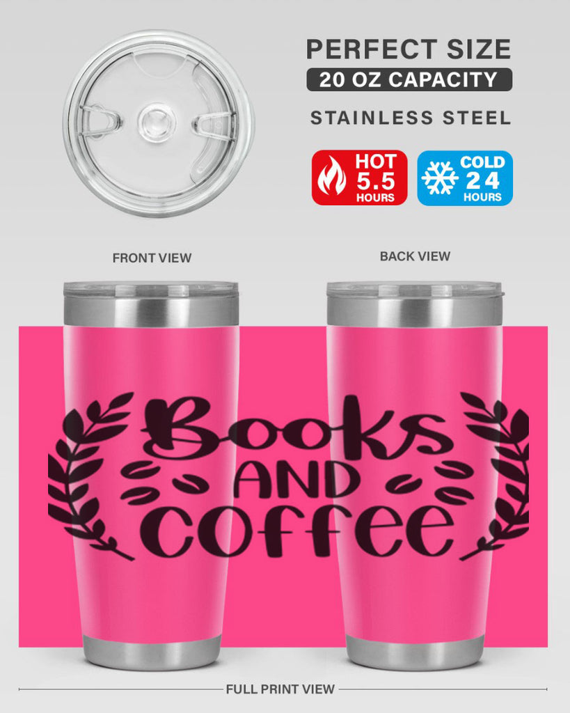 books and coffee 47#- reading- Tumbler