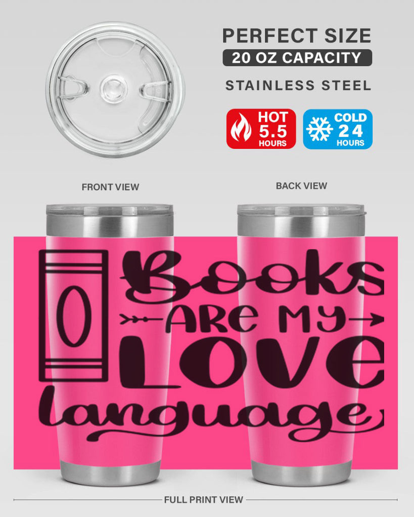 books are my love language 46#- reading- Tumbler