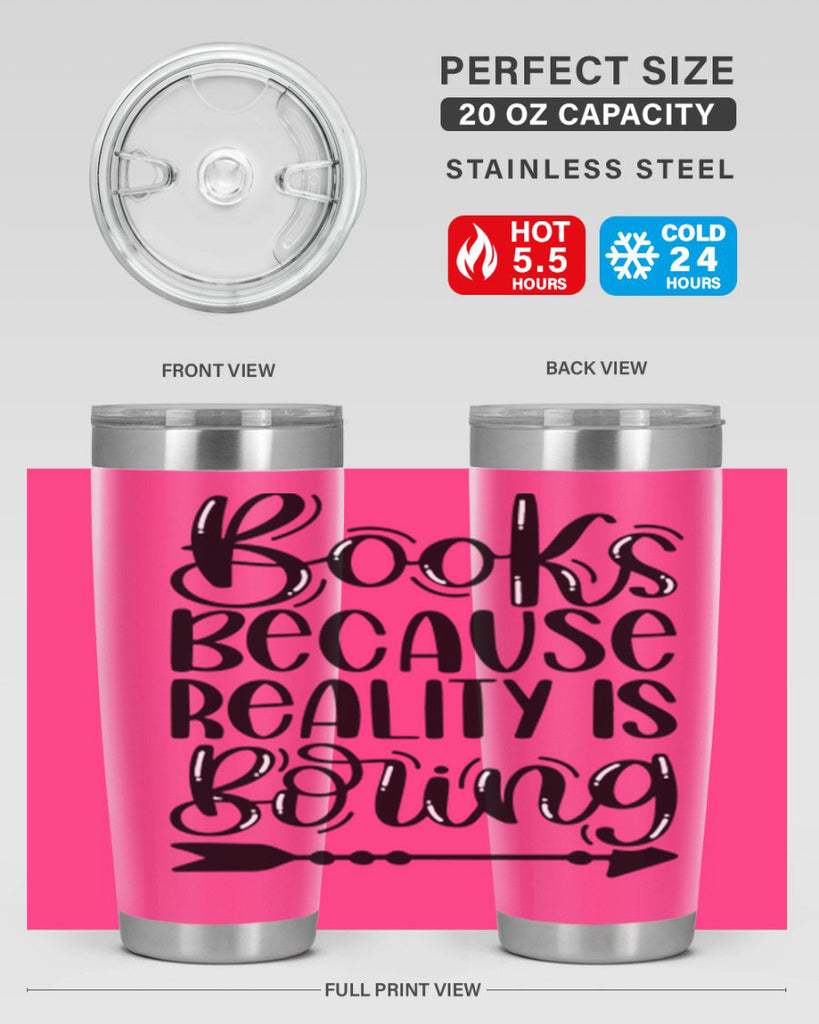 books because reality is boring 45#- reading- Tumbler