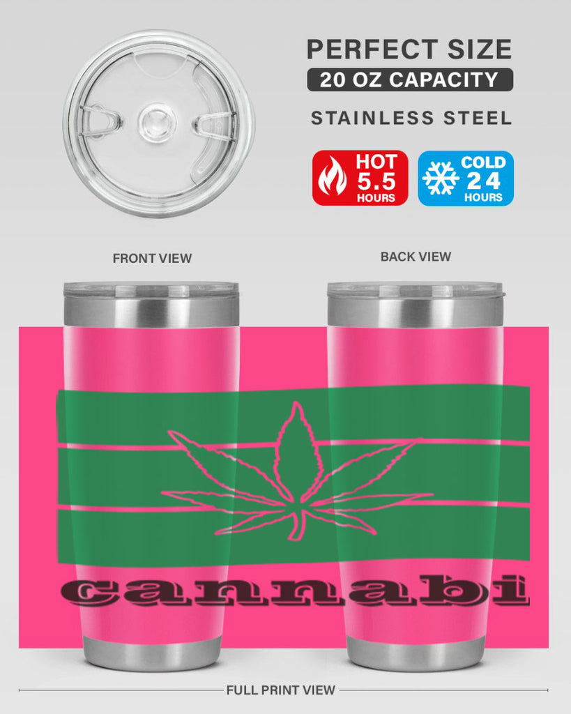 cannabi flag 36#- marijuana- Tumbler