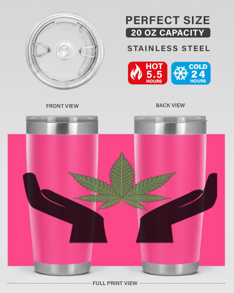 cannabis hands 44#- marijuana- Tumbler