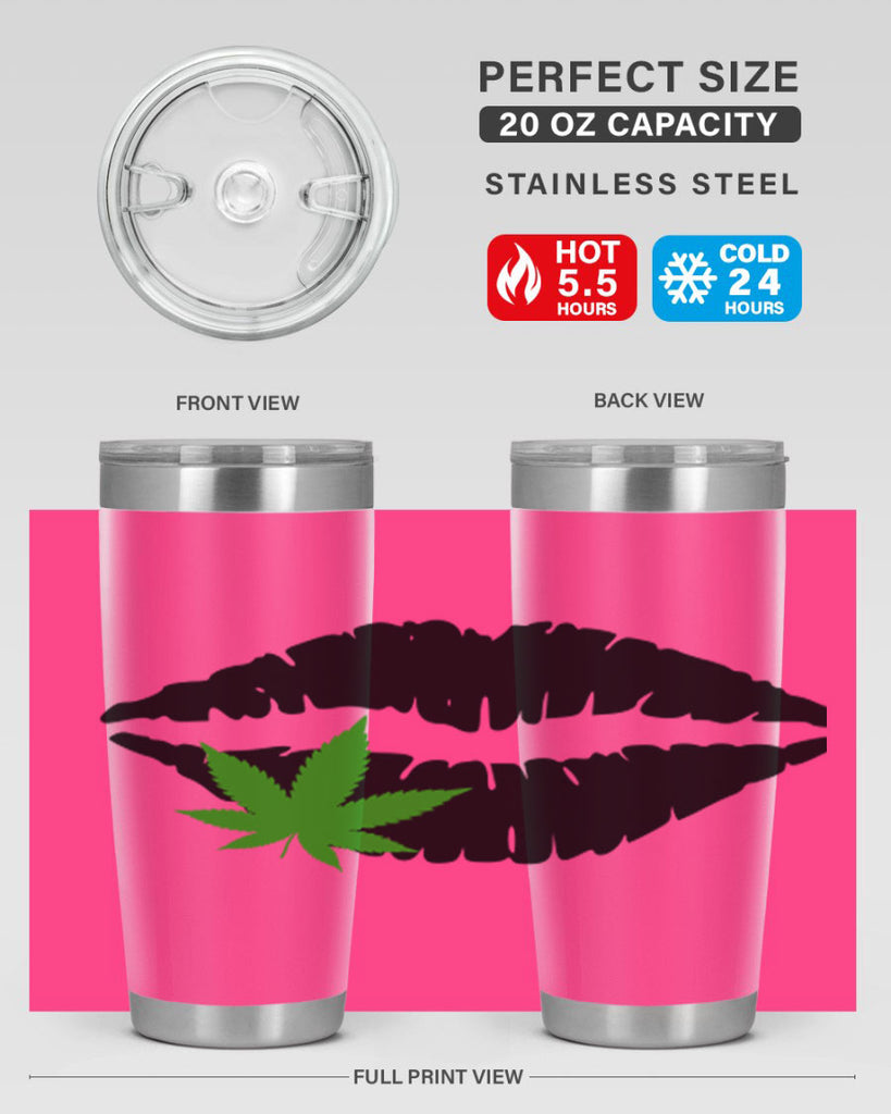 cannabis lips 47#- marijuana- Tumbler