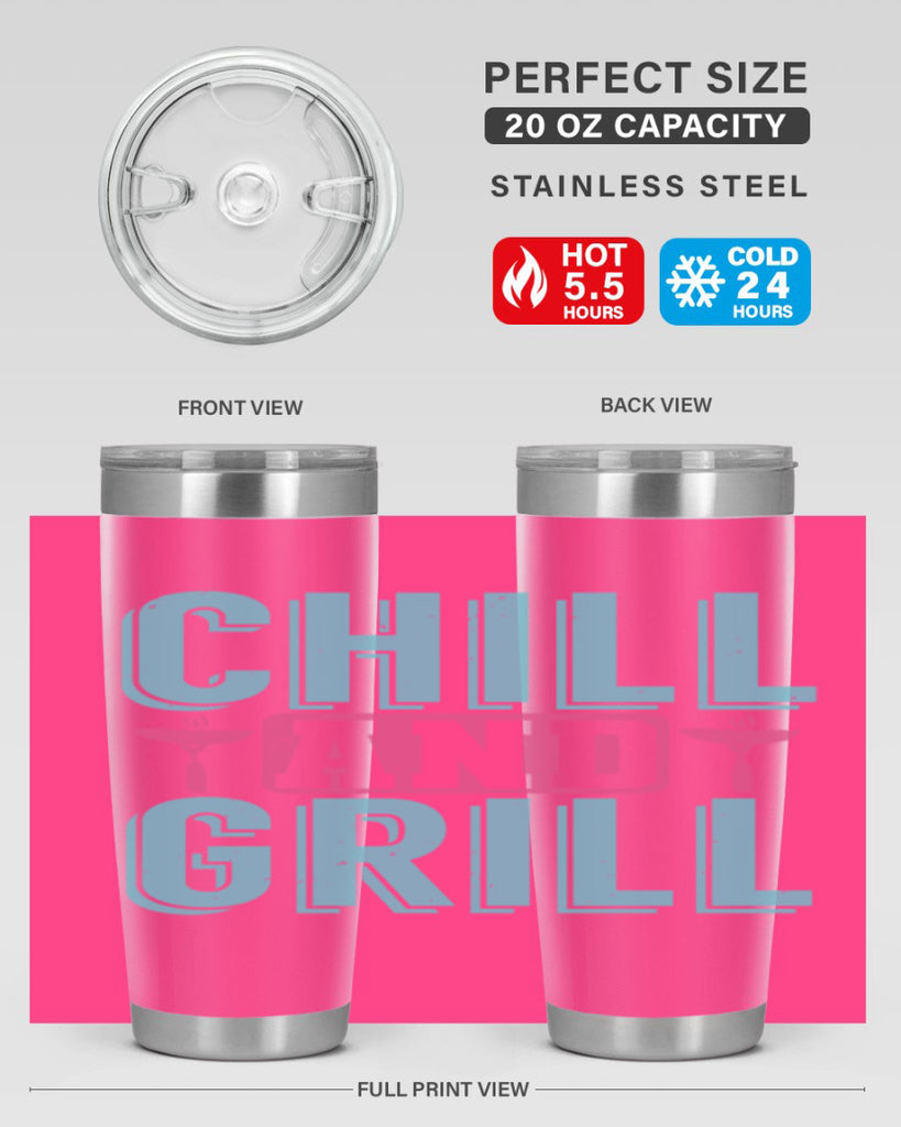 chill and grill 49#- bbq- Tumbler