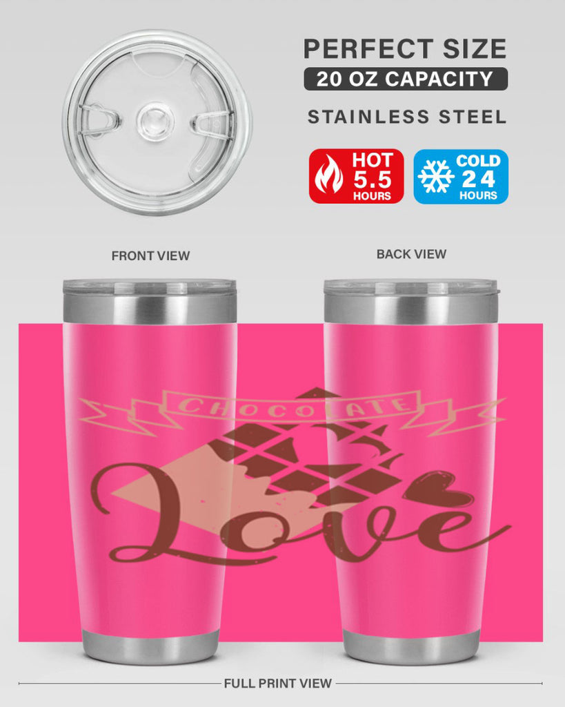 chocolate love 44#- chocolate- Tumbler