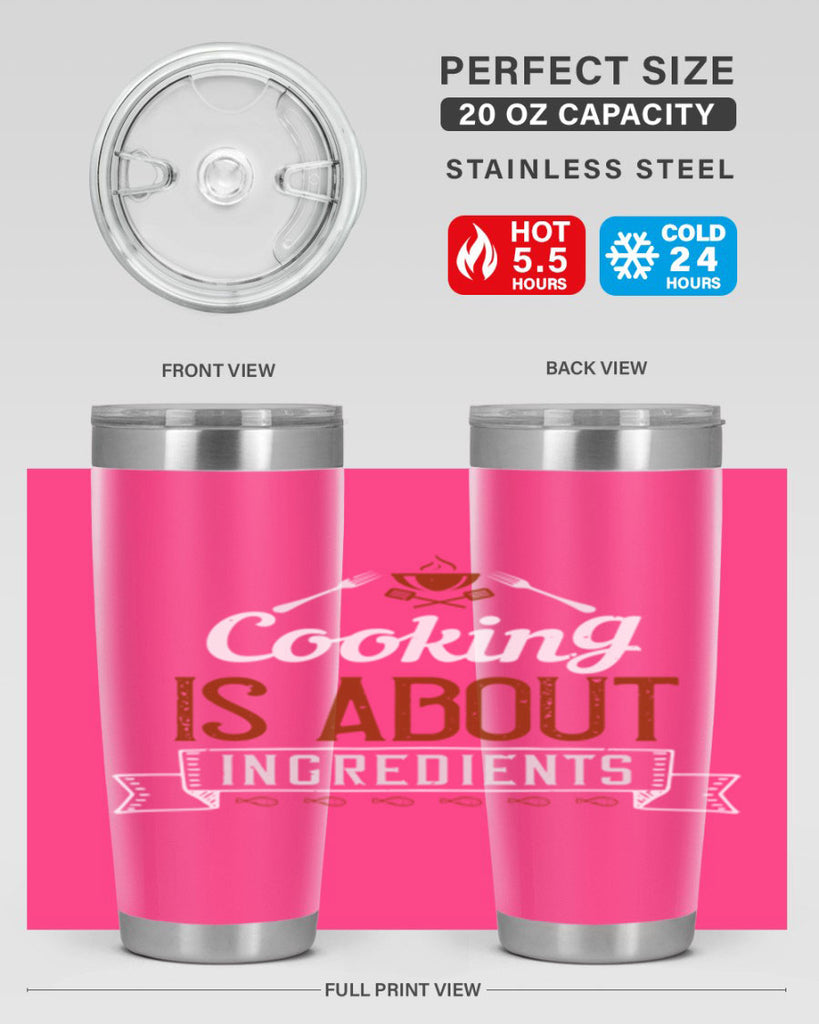 cooking is about ingredients 46#- cooking- Tumbler