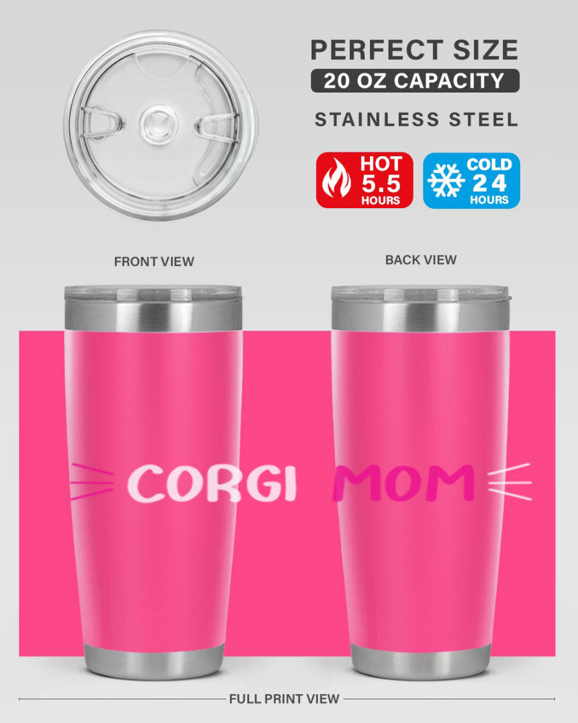 corgi mom 192#- mom- Tumbler