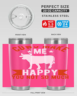 cows make me happy you not so much Style 5#- cow- Tumbler