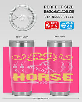 crazy horse Style 9#- horse- Tumbler