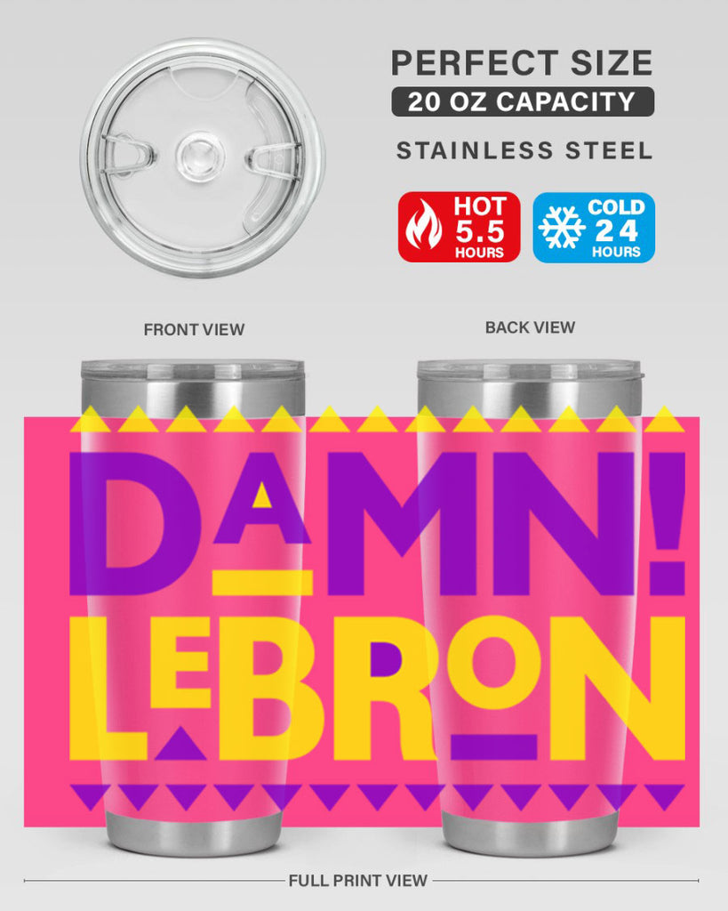 damn lebron 177#- black words phrases- Cotton Tank