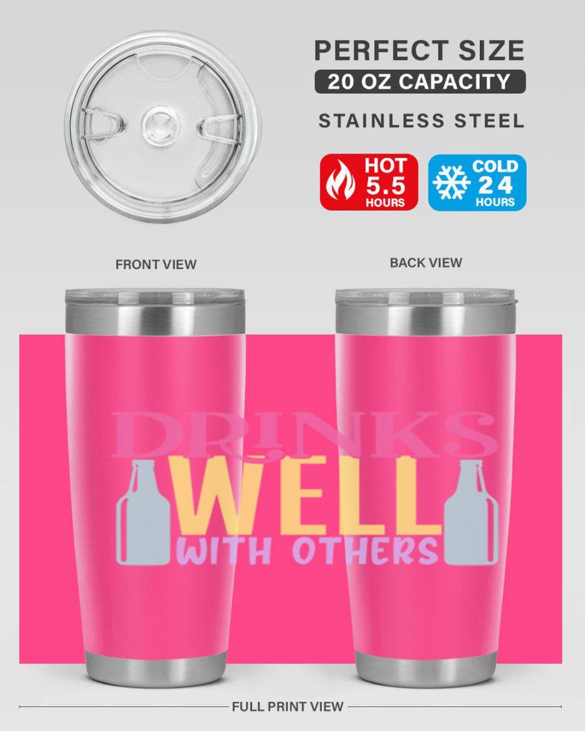 drinks well with others 129#- beer- Tumbler