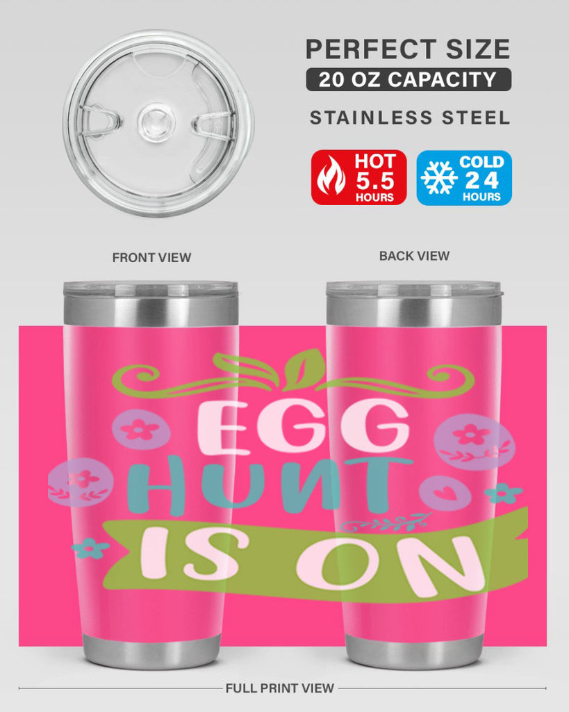 egg hunt is onn 95#- easter- Tumbler