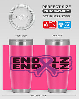 end alz 135#- alzheimers- Tumbler