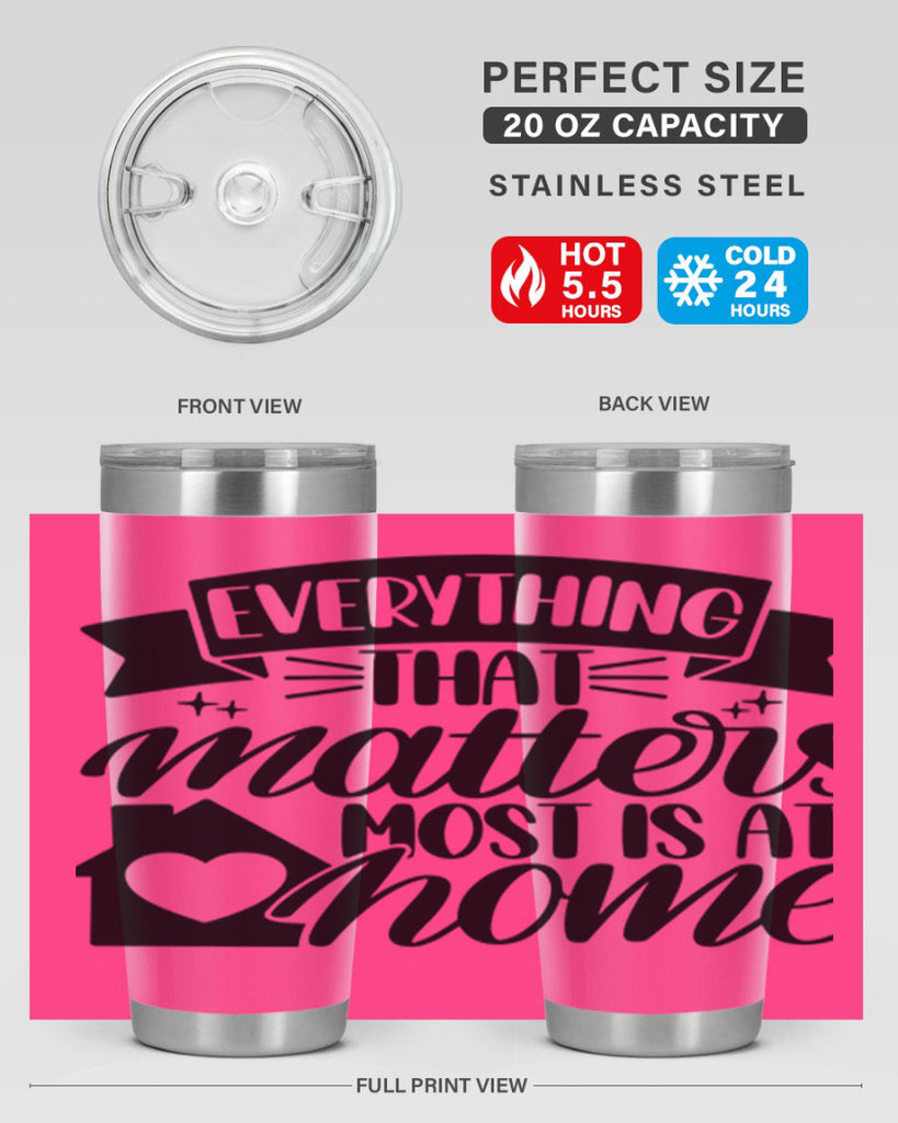 everything that matters most is at home 20#- home- Tumbler