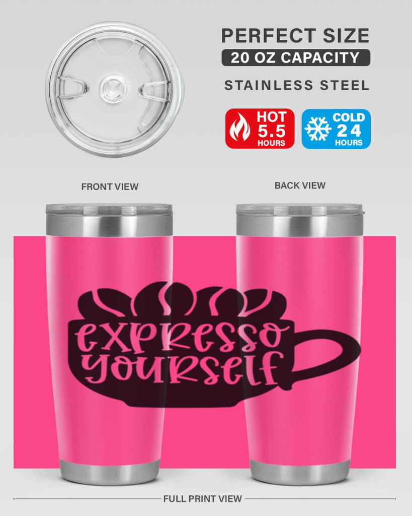 expresso yourself 56#- wine- Tumbler