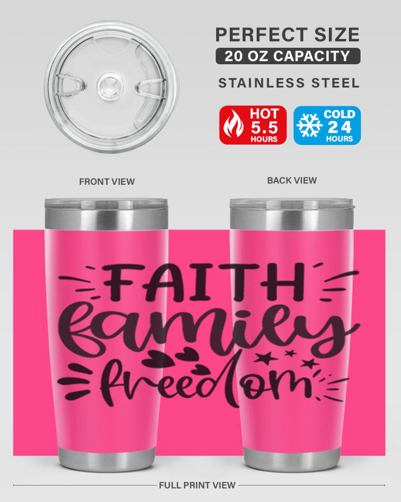 faith family freedom 43#- family- Tumbler