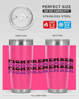 fight remember 142#- alzheimers- Tumbler