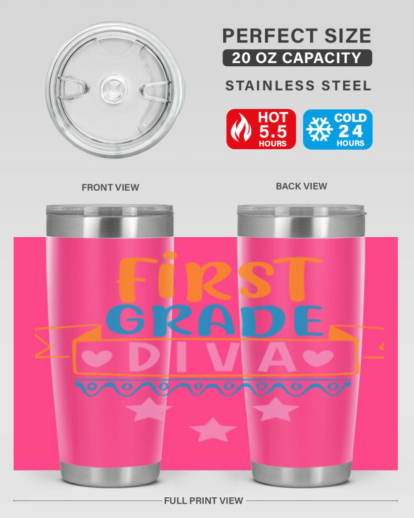 first grade diva 23#- 1st grade- Tumbler