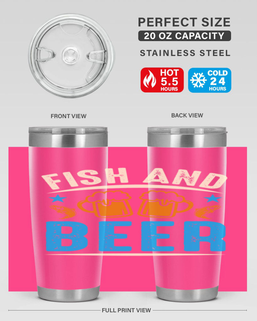 fish and beer 114#- beer- Tumbler