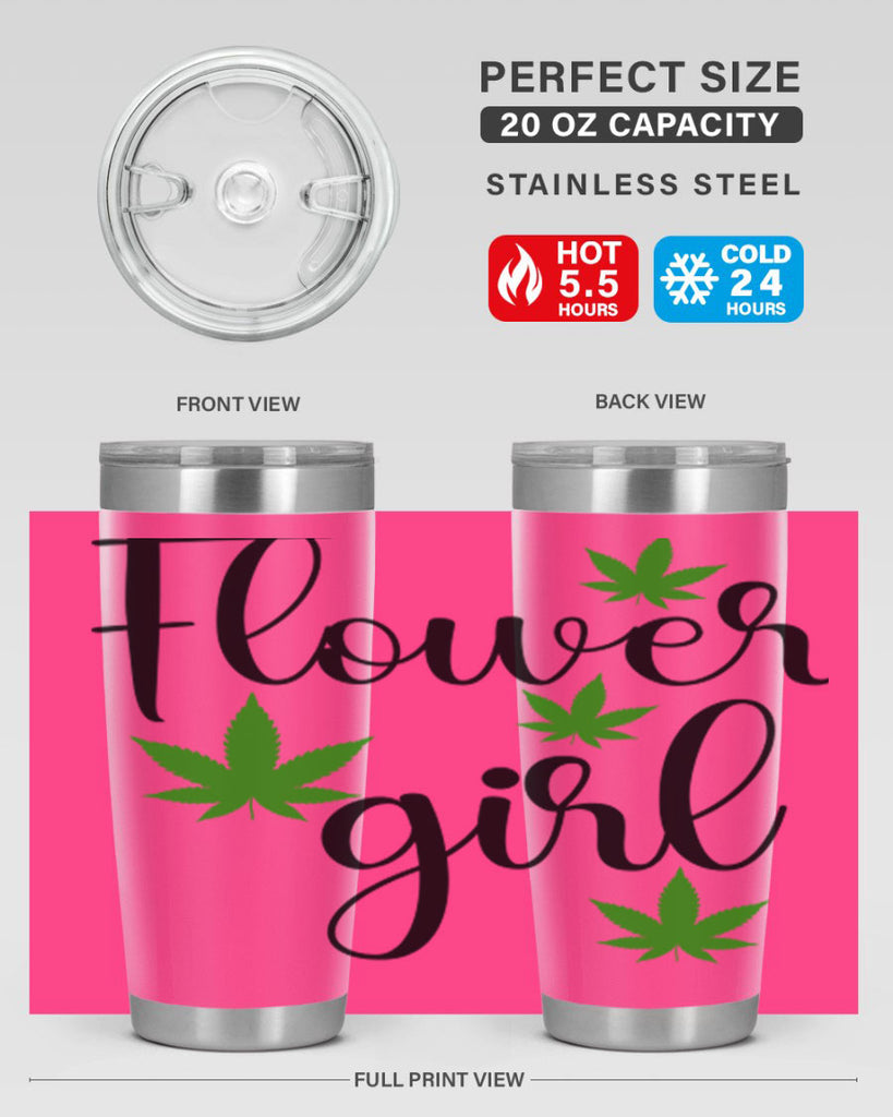 flower girl cannabis 84#- marijuana- Tumbler