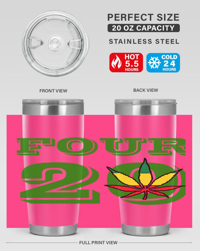 four twenty 87#- marijuana- Tumbler