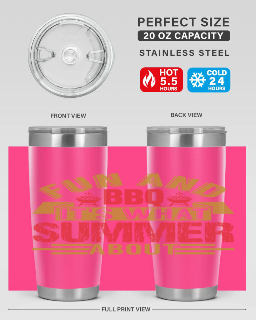 fun and bbq its what summer about 45#- bbq- Tumbler