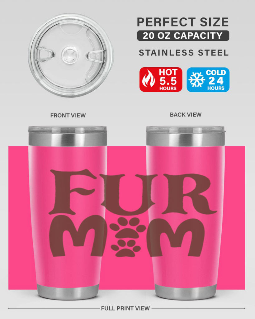 fur mom 266#- mom- Tumbler