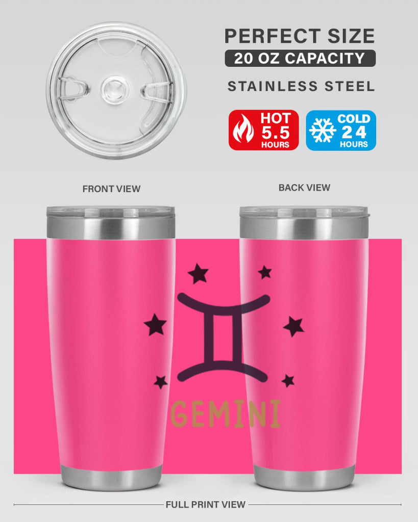 gemini 241#- zodiac- Tumbler