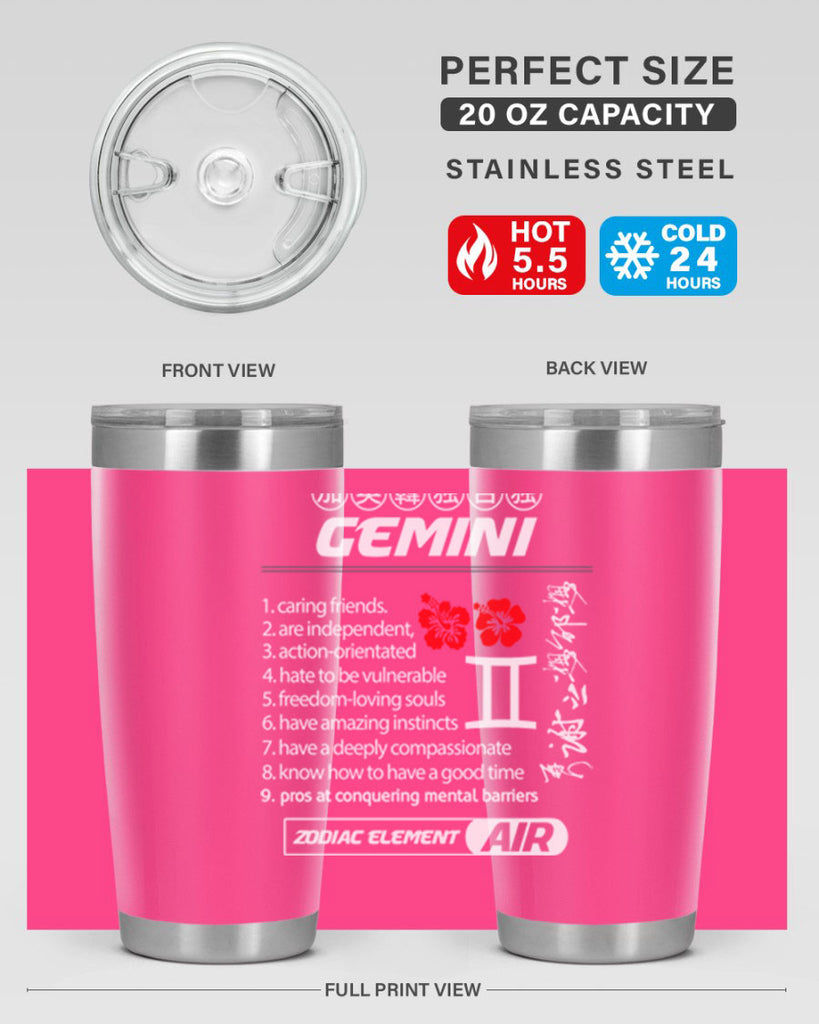 gemini 242#- zodiac- Tumbler