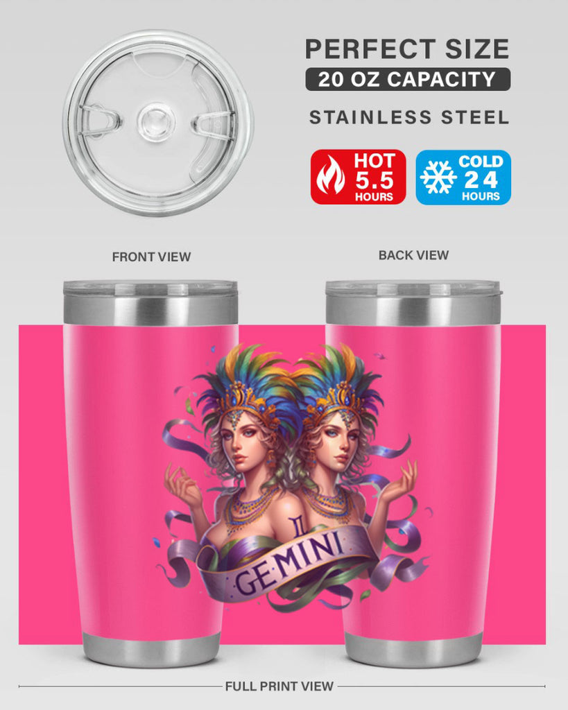 gemini 243#- zodiac- Tumbler