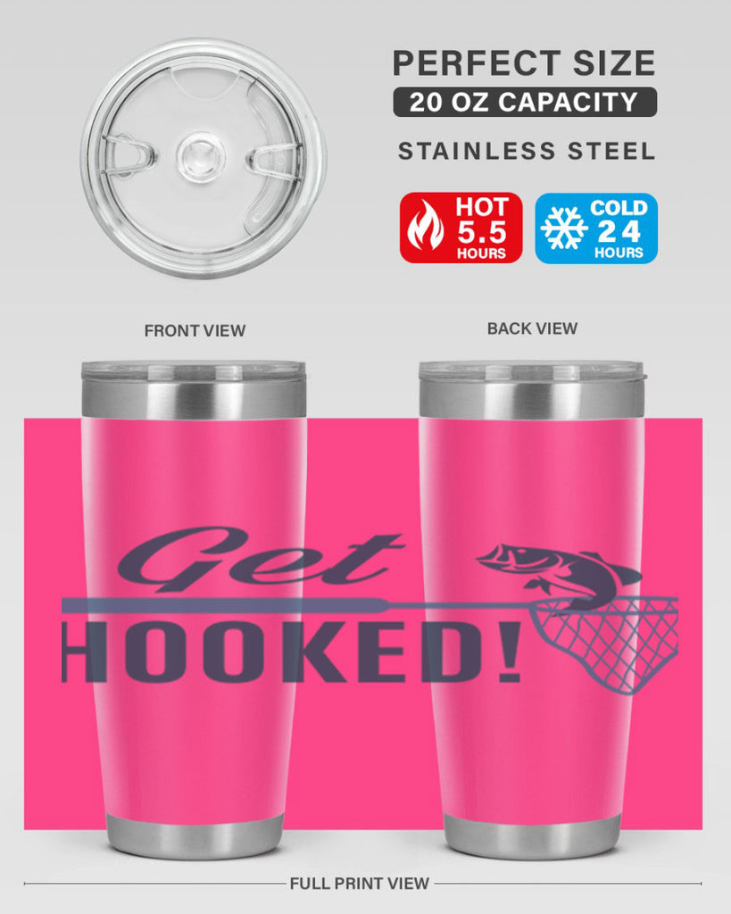 get hooked 133#- fishing- Tumbler