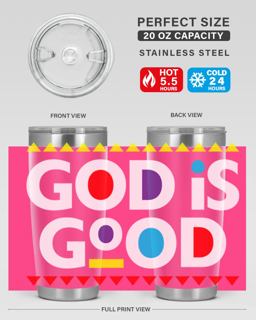 god is good 143#- black words phrases- Cotton Tank