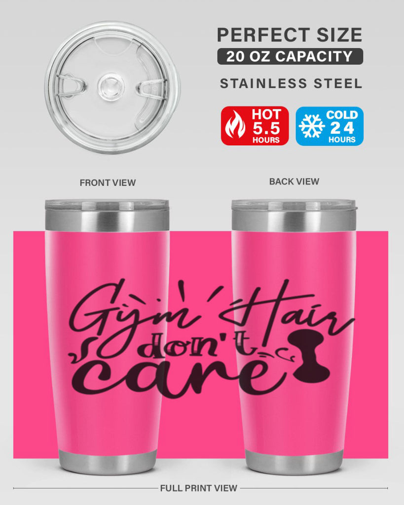 gym hair dont care 43#- gym- Tumbler