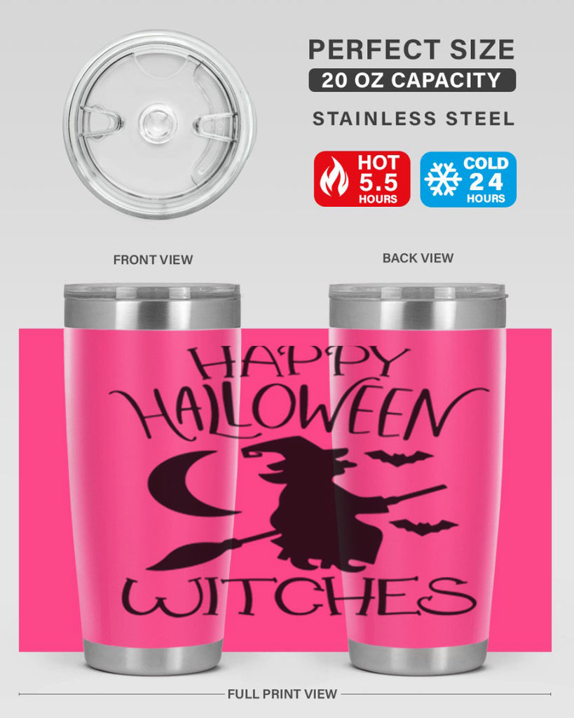 happy halloween witches 63#- halloween- Tumbler