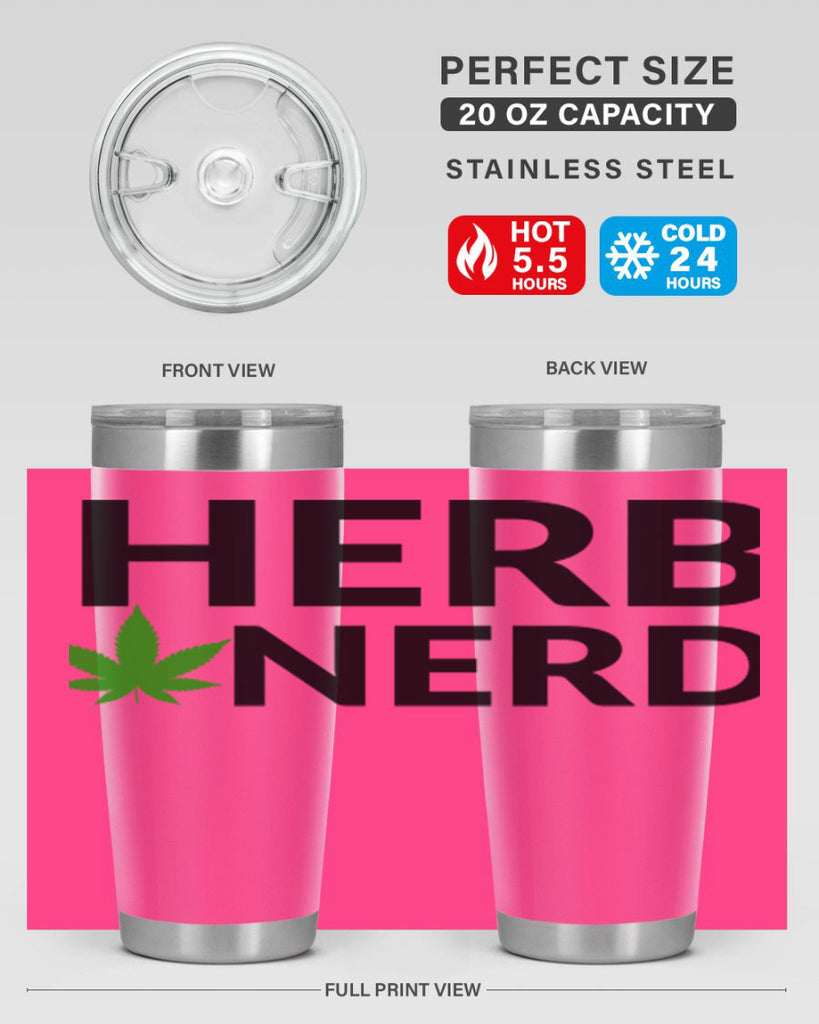 herb nerd 108#- marijuana- Tumbler