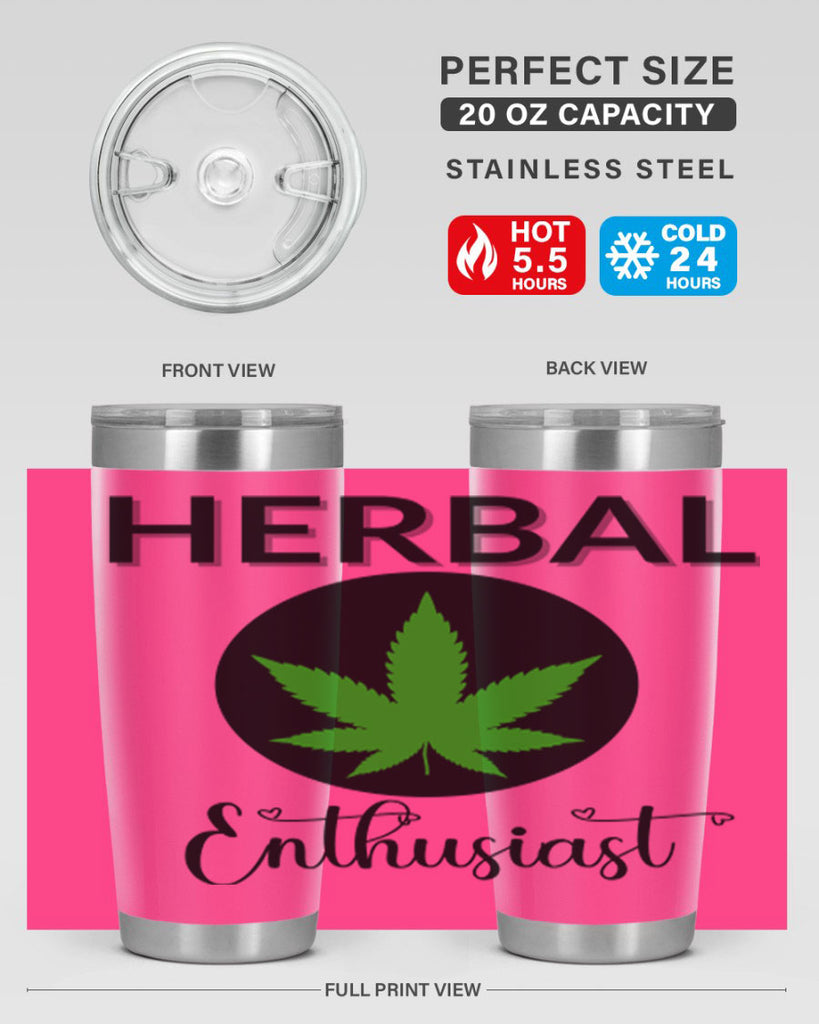 herbal enthusiast 109#- marijuana- Tumbler