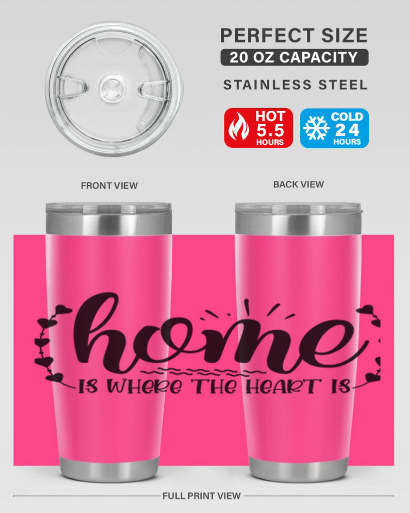 home is where the heart is 38#- home- Tumbler