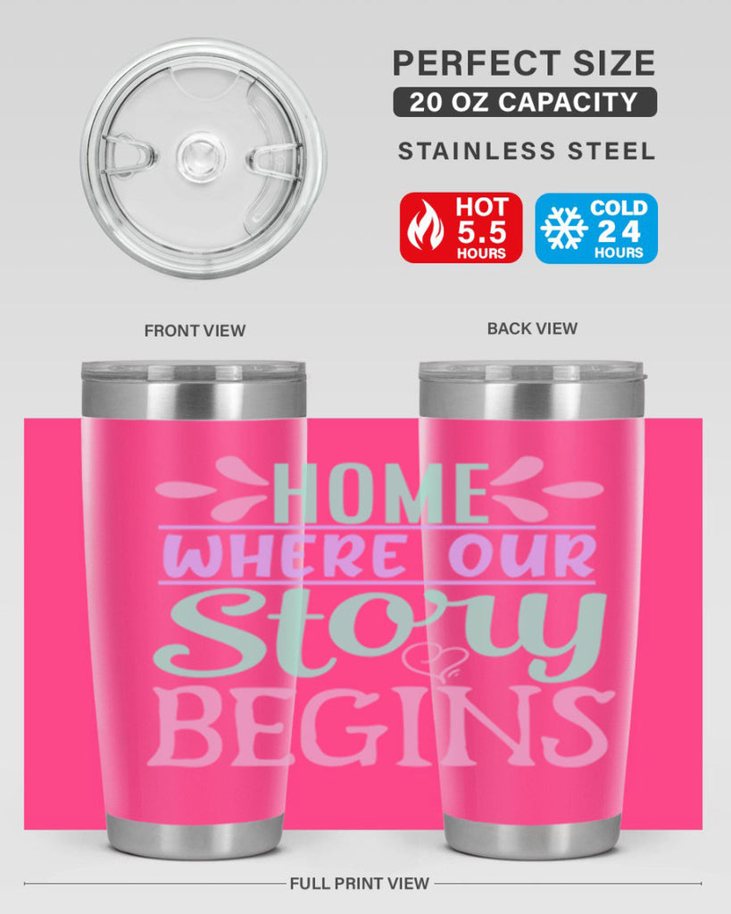 home where our story begins 23#- home- Tumbler