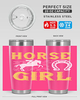 horse girl Style 51#- horse- Tumbler