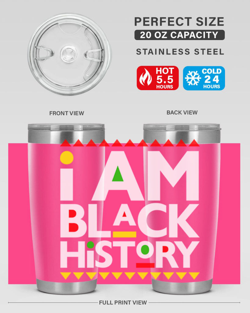 i am black  history 116#- black words phrases- Cotton Tank