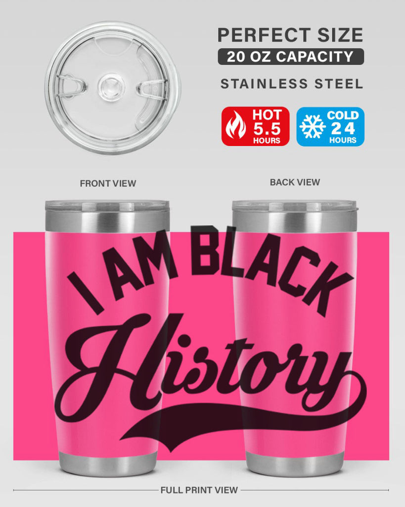 i am black  history 118#- black words phrases- Cotton Tank