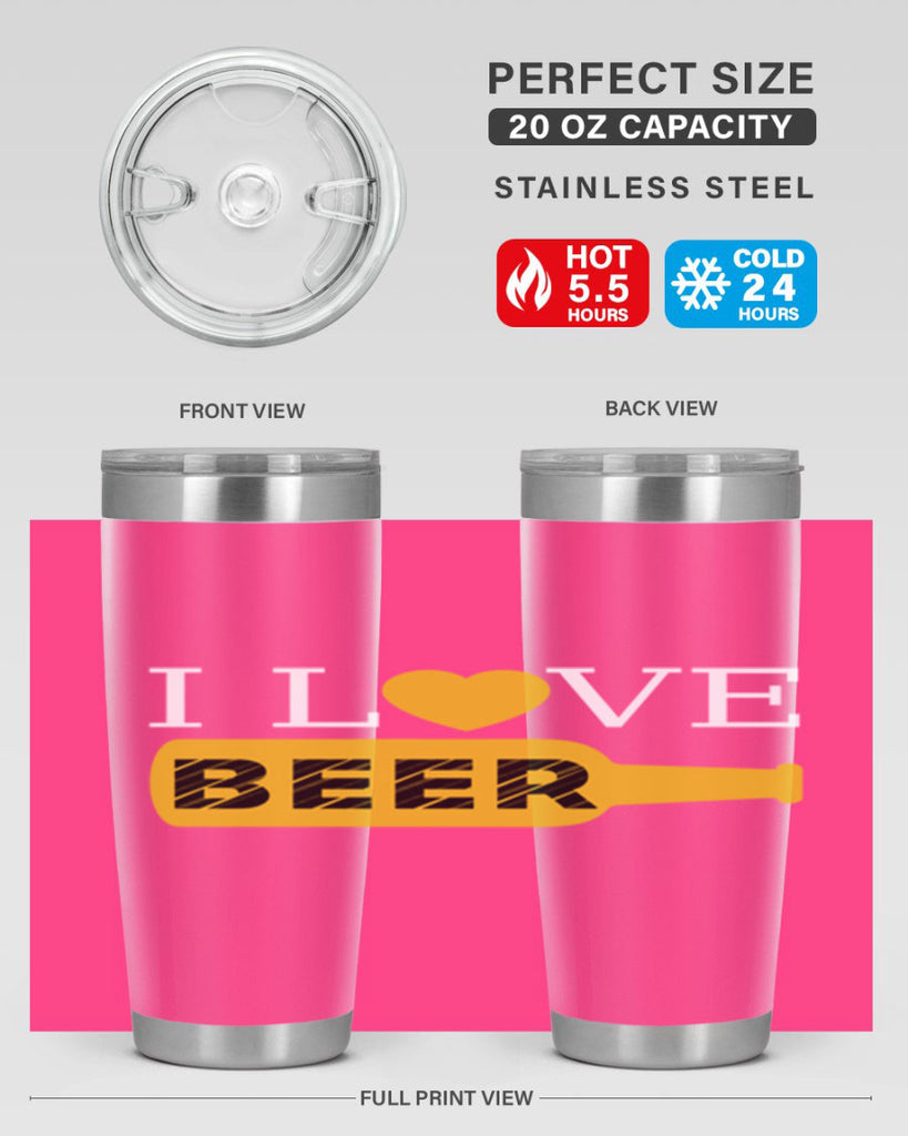 i love beer 75#- beer- Tumbler