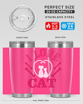 i love cat Style 56#- cat- Tumbler