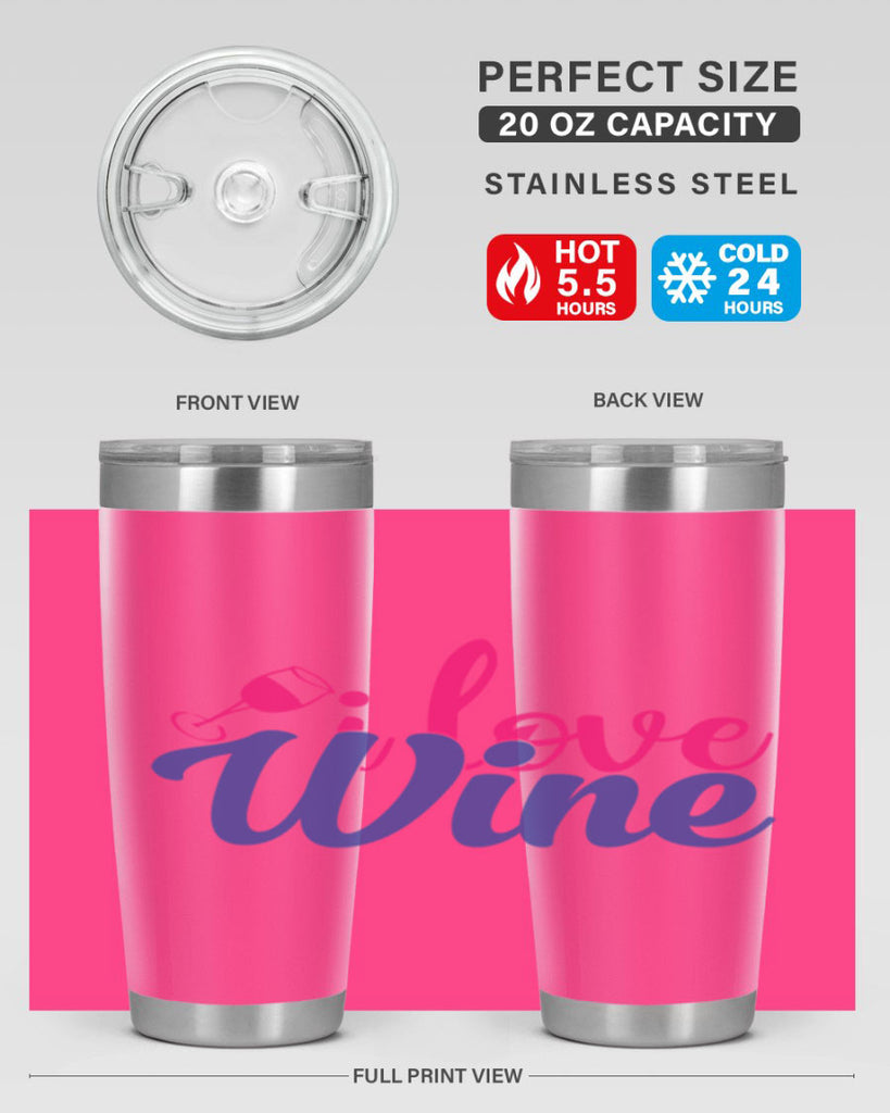 i love wine 402#- mom- Tumbler