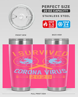 i survived corona virus Style 34#- corona virus- Cotton Tank