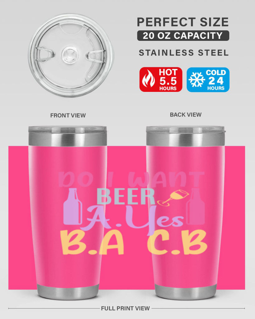 i want beer ayes ba cb 142#- beer- Tumbler