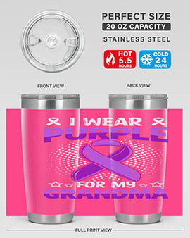 i wear purple for grandma 171#- alzheimers- Tumbler