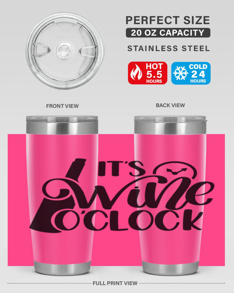 its wine oclock 47#- wine- Tumbler