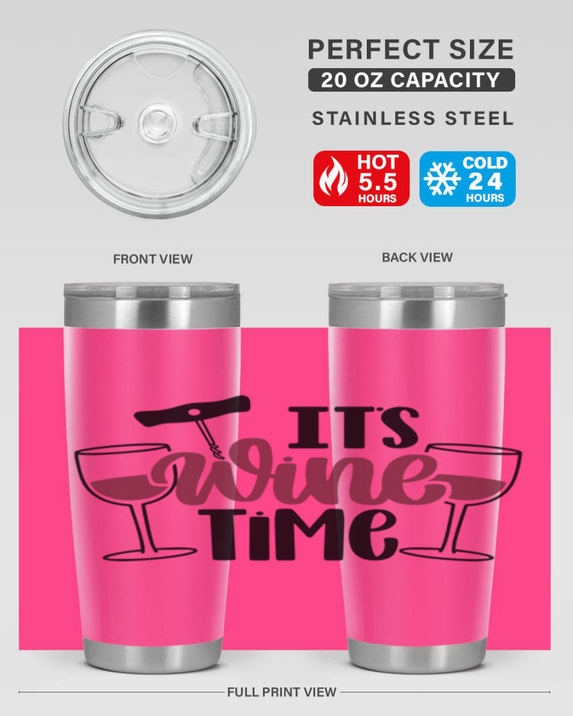 its wine time 46#- wine- Tumbler