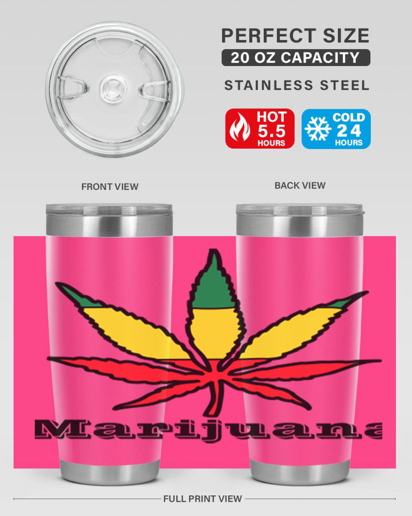 jamican cannabis 164#- marijuana- Tumbler