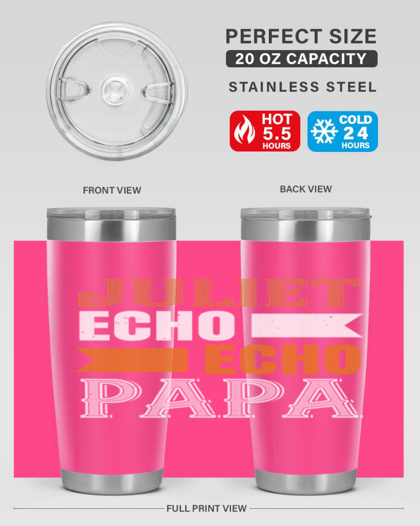 juliet echo echo papa 30#- grandpa - papa- Tumbler